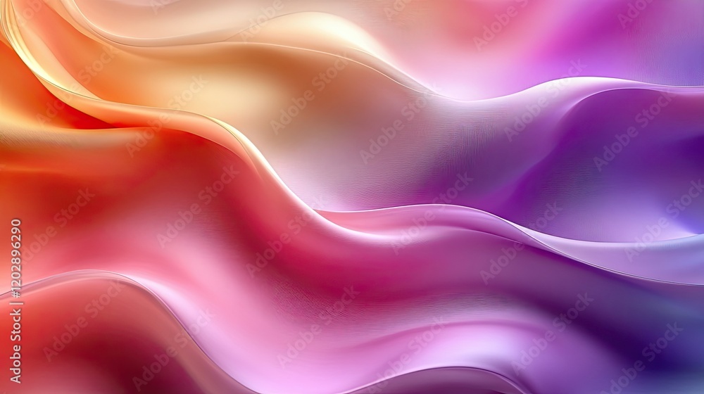 A vibrant, flowing abstract design featuring soft waves in warm and cool colors. A vibrant, flowing abstract design featuring soft waves in warm and cool colors.