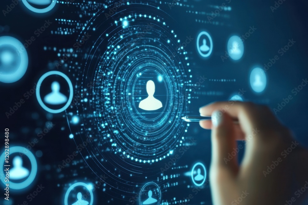 Fototapeta premium Know Your Customer (KYC) Concept: Business Verifying Client Identity for Financial Authentication.