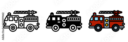 Firefighter truck is a specialized vehicle equipped with tools, water, and personnel for efficient fire response.