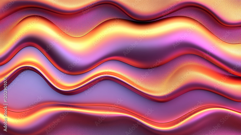 Colorful abstract waves with vibrant gradient Colorful abstract waves with vibrant gradient