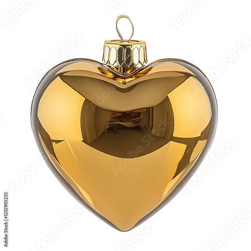 Valentine's day lovelight golden heart ornament romantic decor indoor close-up celebrating love and affection photo