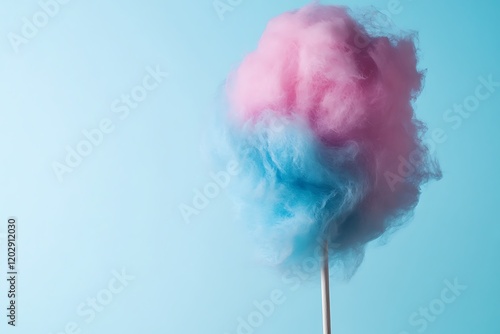 Pink and Blue Cotton Candy