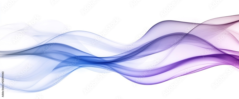 Fototapeta premium Abstract Swirling Smoke Design: Blue and Purple Hues