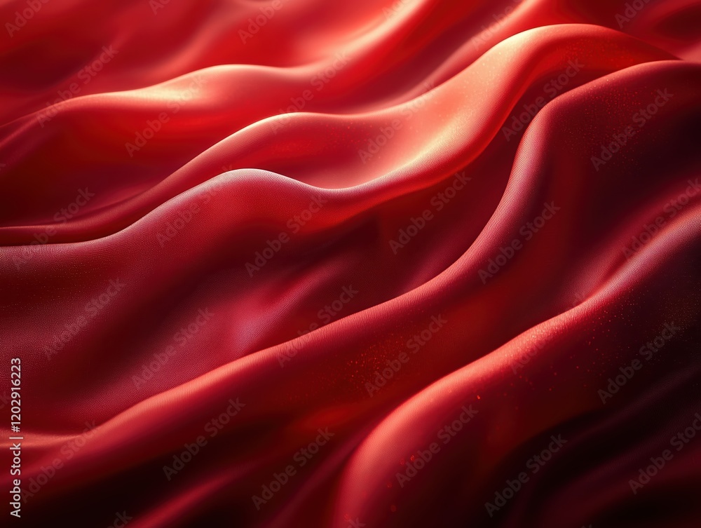 Obraz premium Luxurious Crimson Composition: Artistic Elegance