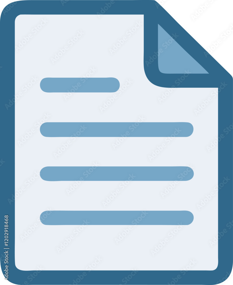 Minimalist Document Icon Vector for Professional Use Minimalist Document Icon Vector for Professional Use