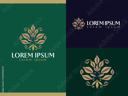 Majestic Floral Insignia logo – A Blend of Art and Luxury