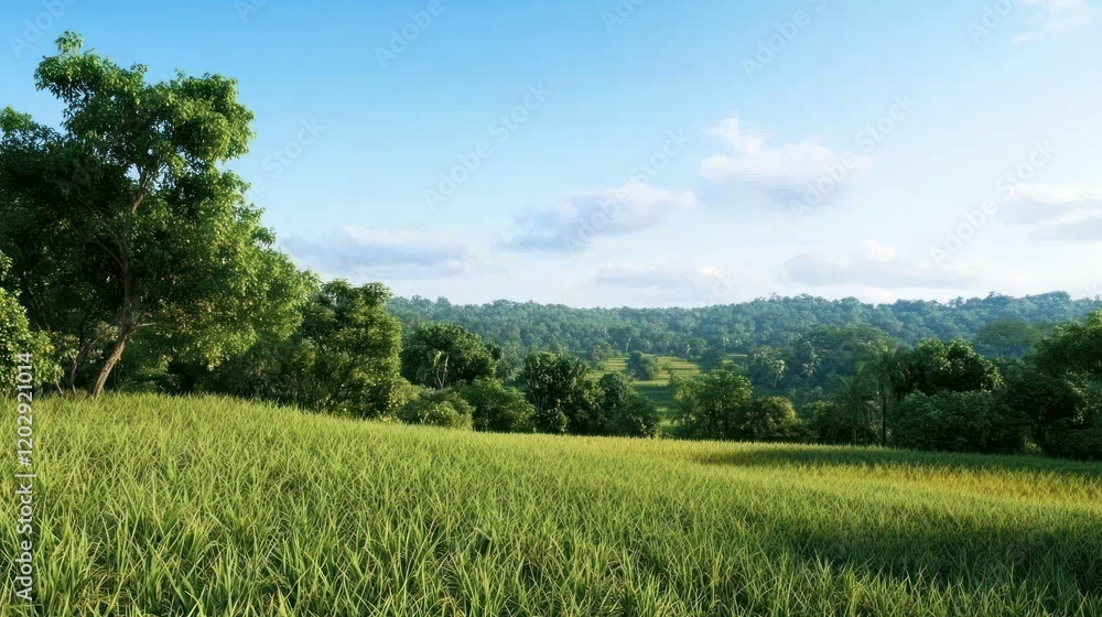 Serene Summer Landscape Serene Summer Landscape