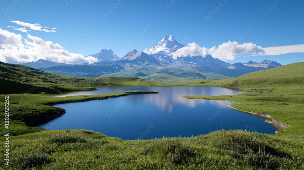 Alpine Lake and Mountain View Alpine Lake and Mountain View
