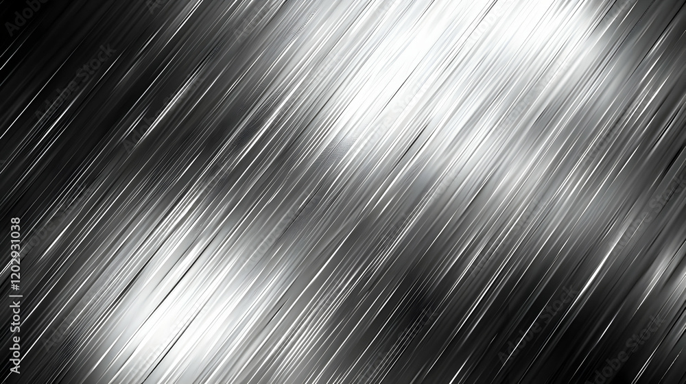 Abstract Background with Diagonal Lines in Black and White