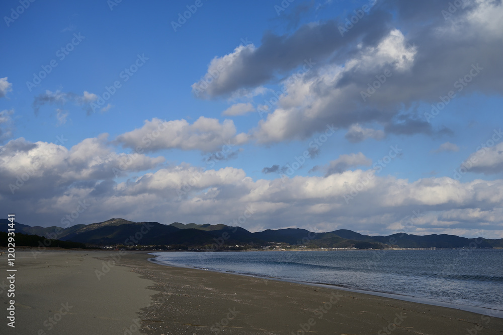 砂浜と海がどこまでも続く入野海岸 砂浜と海がどこまでも続く入野海岸