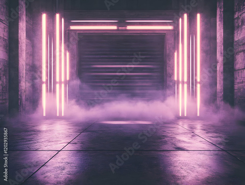 Pink Neon Lights Illuminate...
