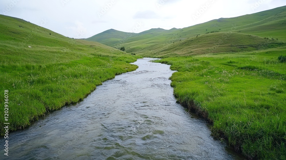 Serene Stream in Rolling Hills Serene Stream in Rolling Hills
