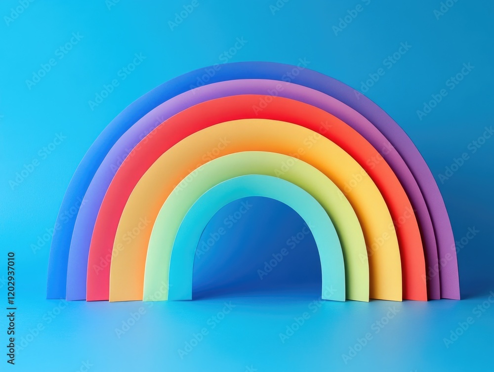 Fototapeta premium Colored Paper Rainbow