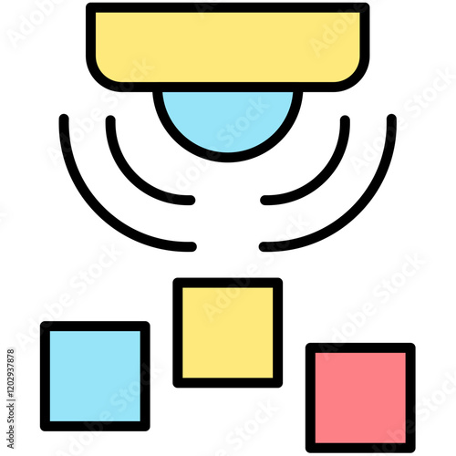 Sensor Industry color Icon Pack 