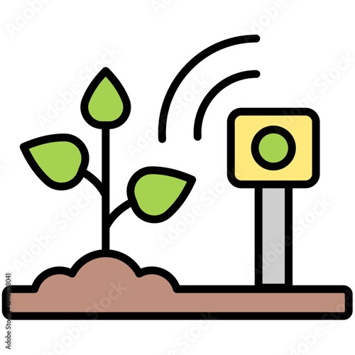 Sensor Industry color Icon Pack 