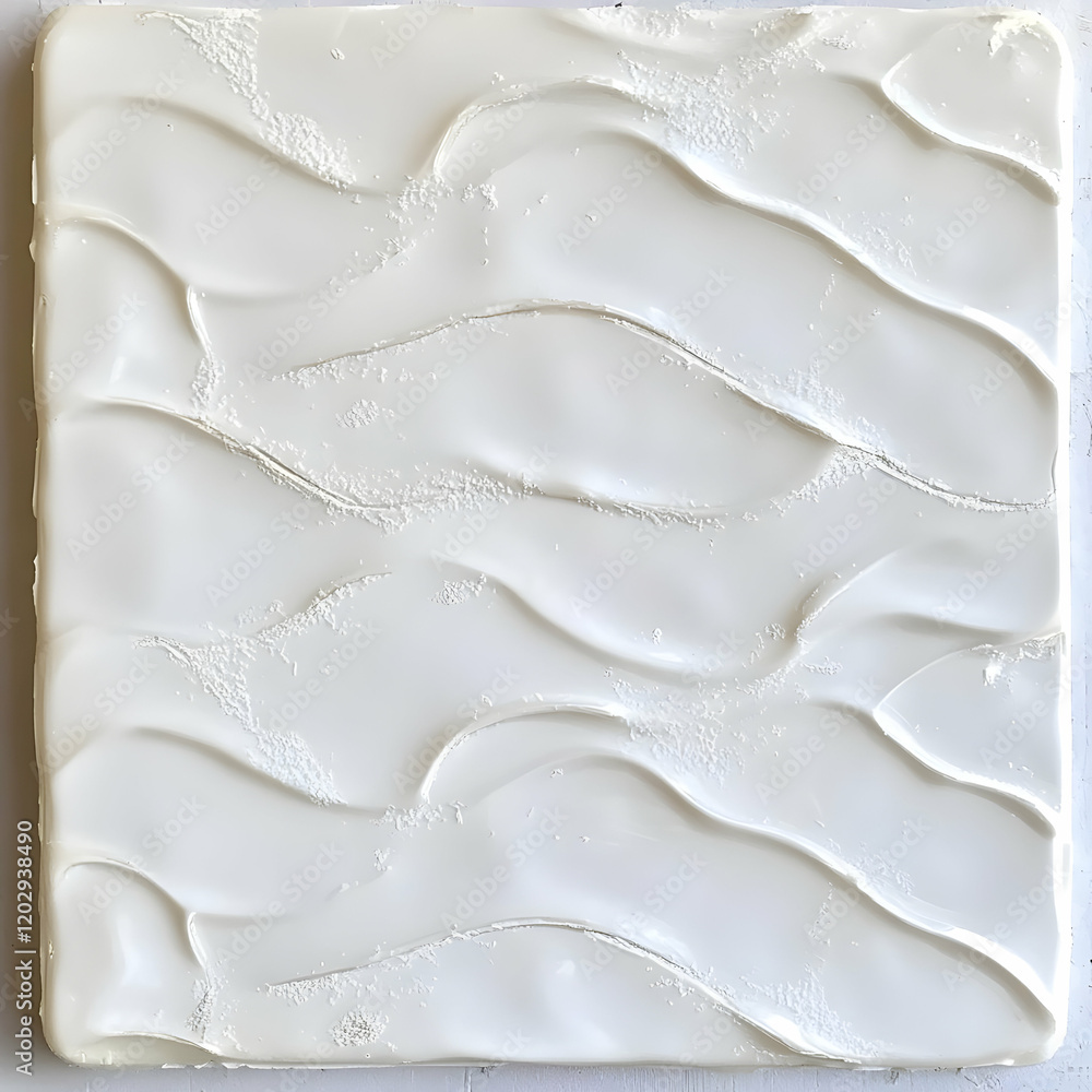 White Abstract Relief Painting White Abstract Relief Painting