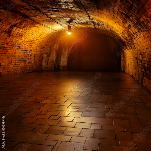 Empty Brick Tunnel Illumina...