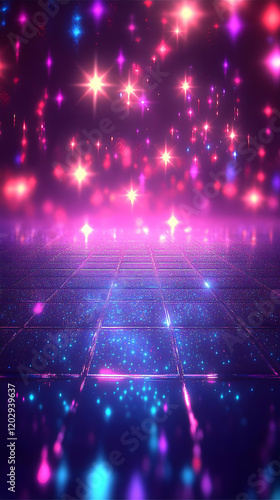 Glowing Neon Lights Illumin...