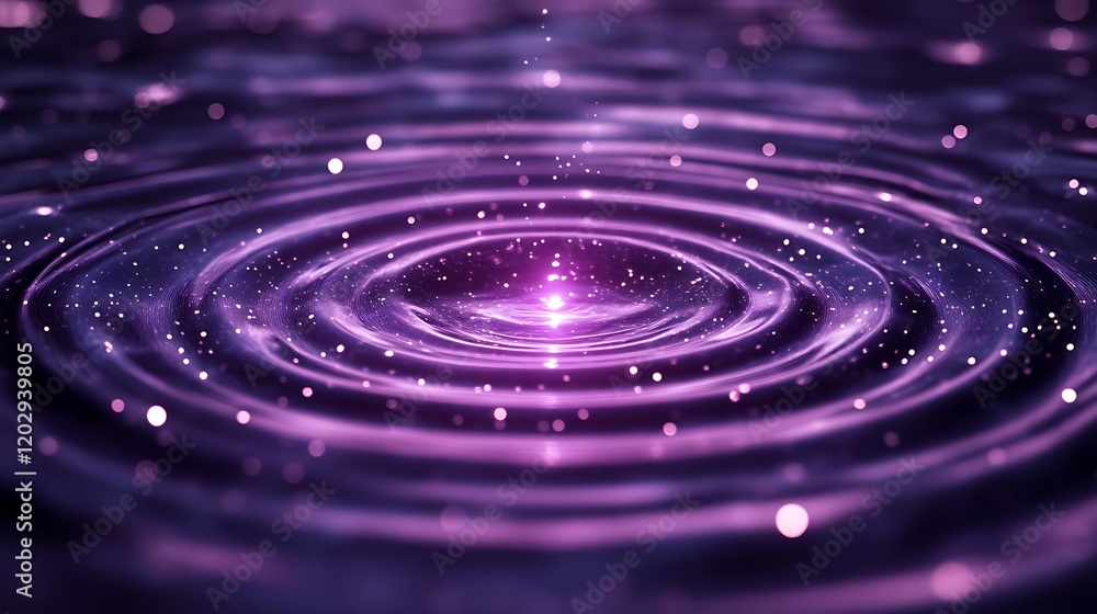 Purple Liquid Ripples With Sparkling Lights Purple Liquid Ripples With Sparkling Lights