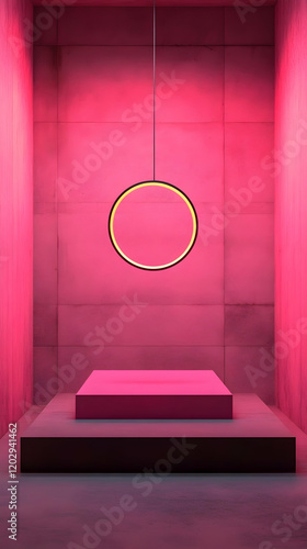 Pink Room with a Hanging Ci...