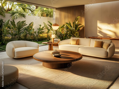 Modern Living Room Interior...