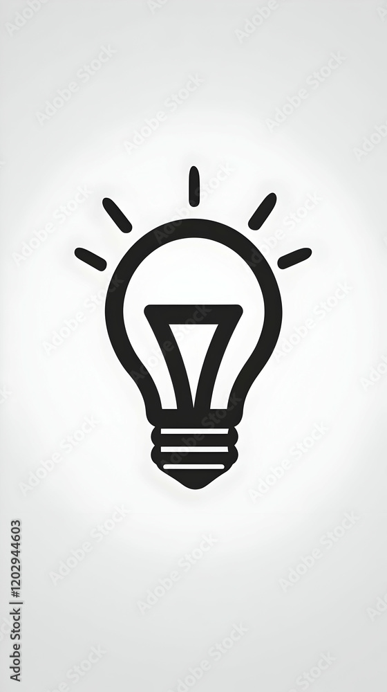 Lightbulb Illustration Idea Graphic Lightbulb Illustration Idea Graphic