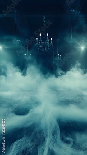 Fog Fills a Dark Room with ...