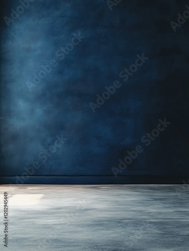 Empty Room with Blue Walls