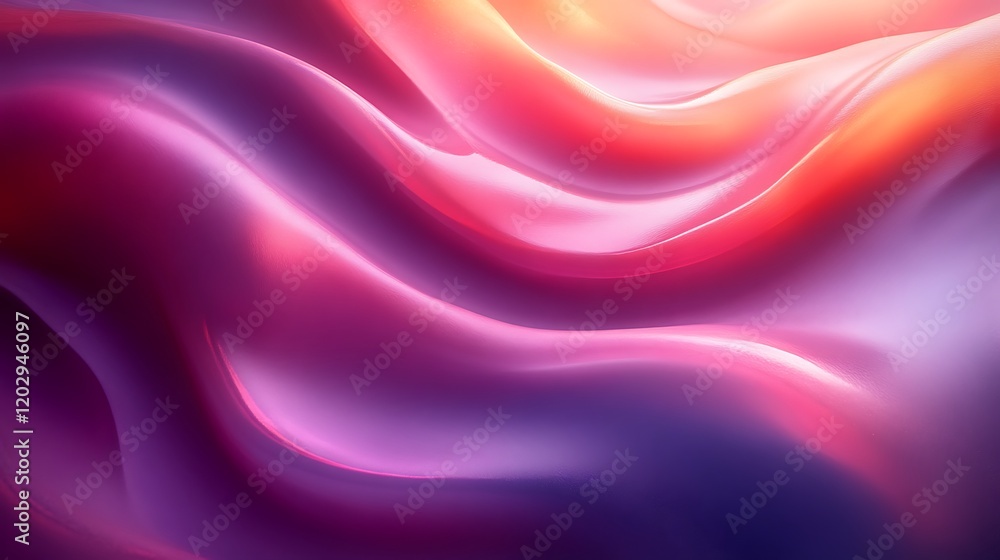 Obraz premium Abstract Pink and Orange Wave Pattern Design