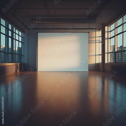 Empty Room with Large Windo...