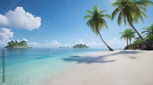 Tranquil Tropical Beach Scene