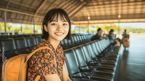 Young Woman Smiles at the C...