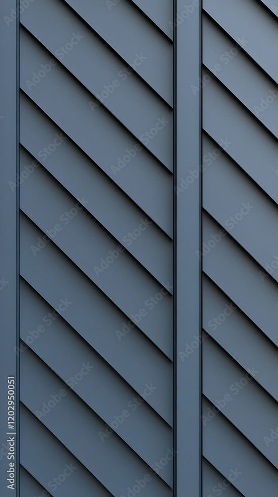 Dark Gray Diagonal Paneling 3D Illustration Dark Gray Diagonal Paneling 3D Illustration