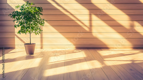 Sunlight streams through a ...