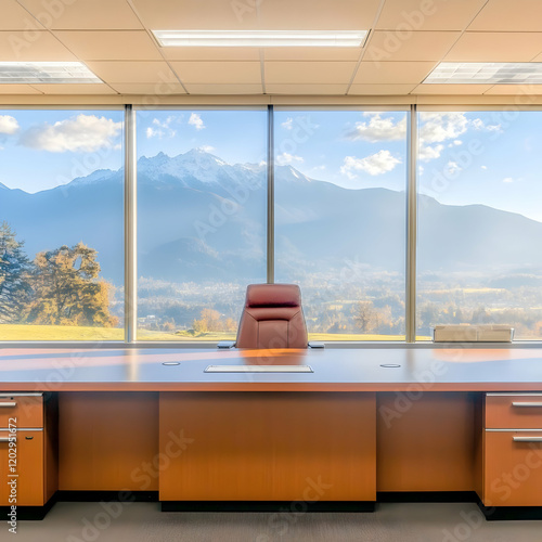 Empty Office Interior with ...