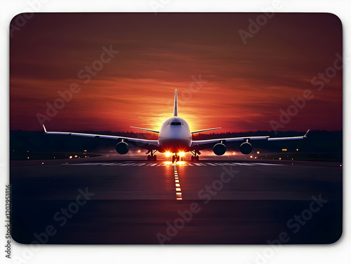Airplane prepares for takeo...