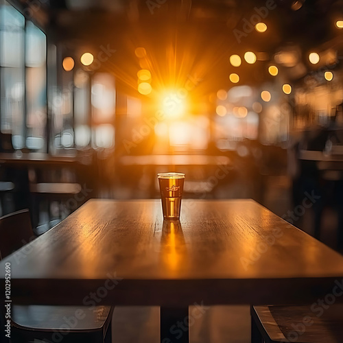 A Glass of Drink Sits on a ...