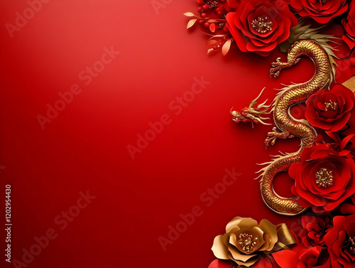 Golden Dragon and Red Paper...