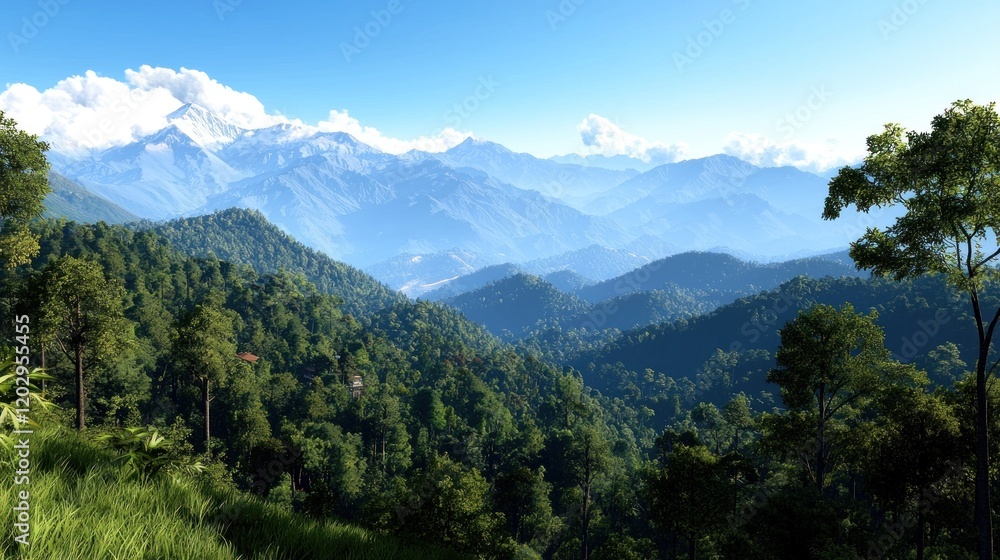 Fototapeta premium Majestic Mountain Landscape