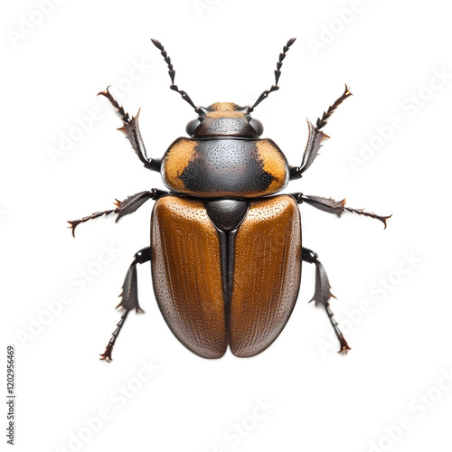 Macro Shot of a Vibrant Beetle with Intricate Details photo