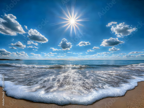 Ocean Waves Crashing Gently...