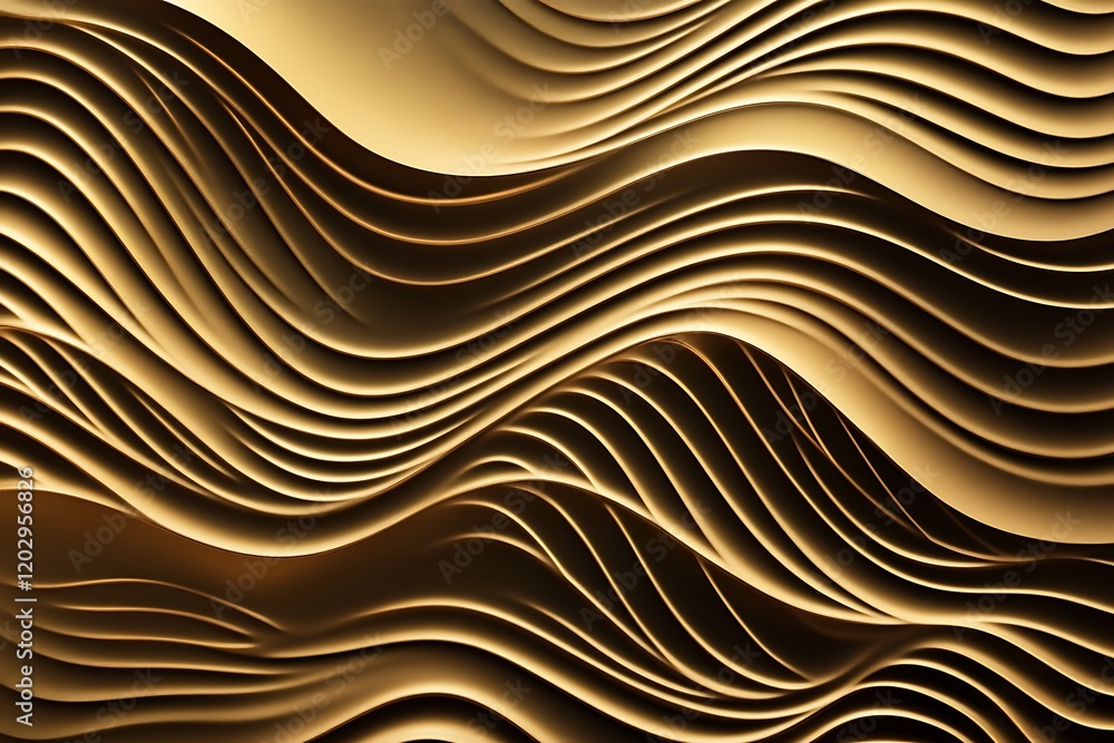Seamless Abstract Shiny Golden Waves Pattern Luxurious Metallic Design for Wallpapers, Textiles, and Artistic Creations Seamless Abstract Shiny Golden Waves Pattern Luxurious Metallic Design for Wallpapers, Textiles, and Artistic Creations