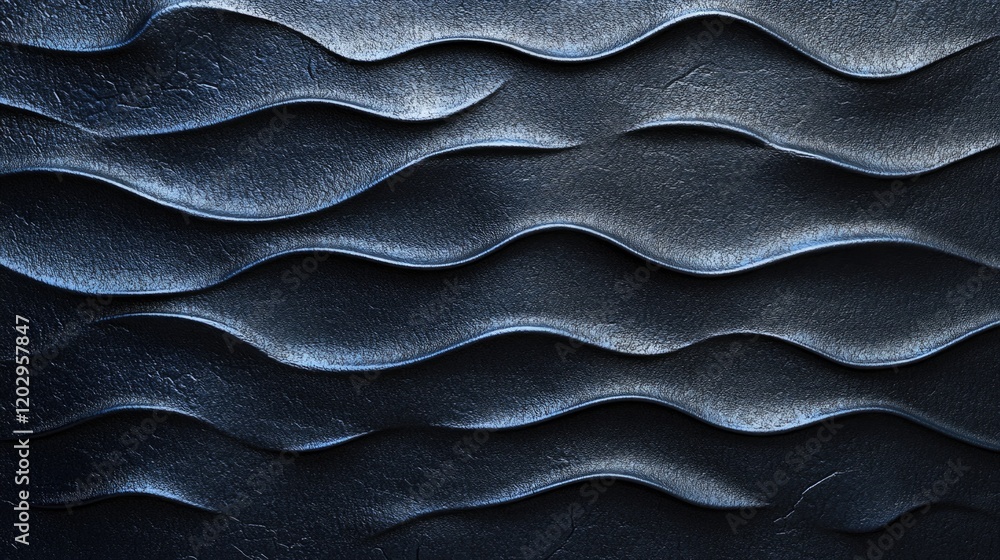 Fototapeta premium Wall Wave Pattern Close Up