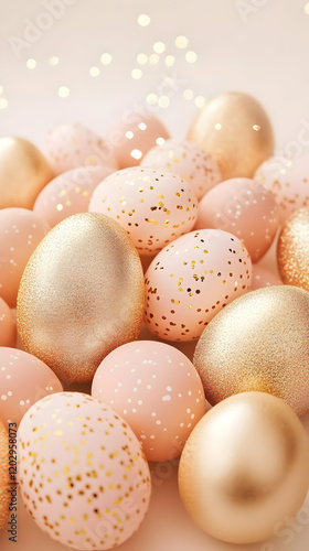 Pink and Gold Easter Eggs G...