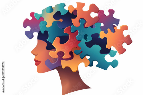 Colorful Puzzle Pieces Form...