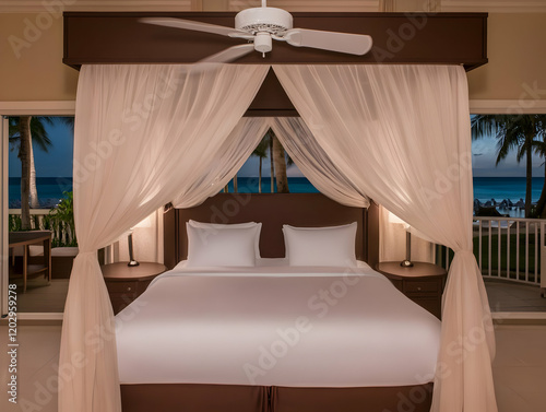 Luxurious Hotel Room with C...
