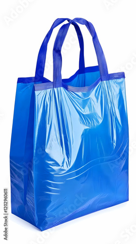 Blue Plastic Bag with Handl...