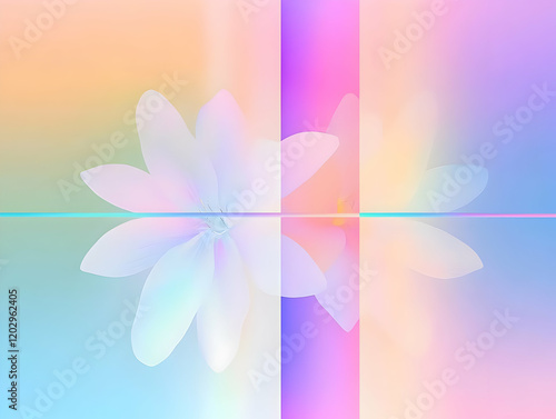 Abstract Flower with Soft P...