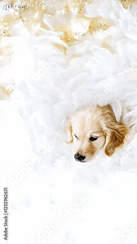 Golden Retriever Puppy Slee...