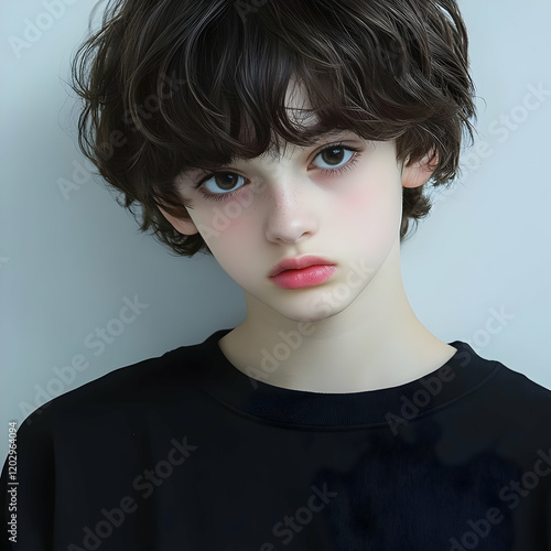 Digital Art Portrait of a Y...
